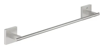 Bara prosop Grohe, Start Cube Towel Rail 450mm, fixare ascunsa, 450mm lungime, montare pe perete, super steel, crom mat