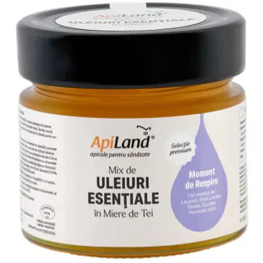 Mix de Uleiuri Esentiale in Miere de Tei - Moment de Respiro 250g
