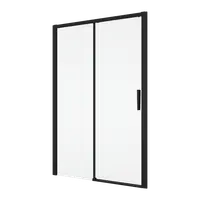 Usa dus glisanta 130 cm, grosime sticla 6 mm, tratament anticalcar, profil negru mat, Ronal Divera