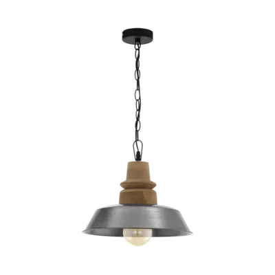 Lampa suspendata RIDDLECOMBE brown, silver 220-240V,50/60Hz