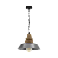 Lampa suspendata RIDDLECOMBE brown, silver 220-240V,50/60Hz