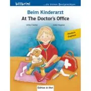 Beim Kinderarzt Kinderbuch Deutsch-Englisch mit Wort-Bild-Leiste auf jeder Seite