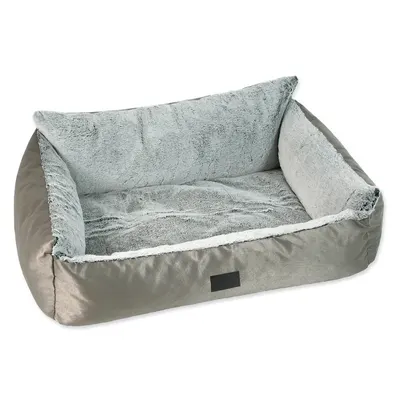 Pat pentru animale de companie argintiu pentru câini 120x85 cm Dog Fantasy Lux Platinum – Plaček Pet Products