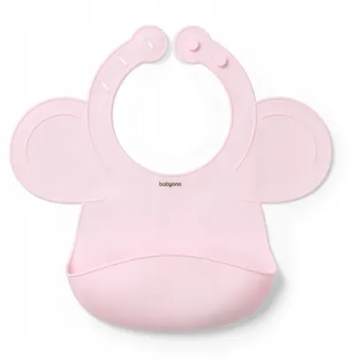 Baveta din silicon BabyOno - Roz