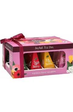 Set ceai: 4 arome x 3 pliculete. Joyfull Pyramid Tea Box