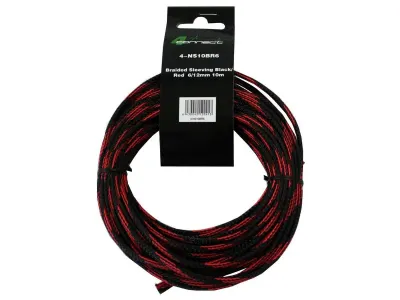 Tresa Cablu FOUR Connect 4-NS10BR6, 10 M, Rosu/Negru, 6/12 mm