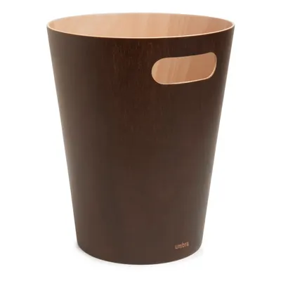 Coș de gunoi maro pentru birou 7,5 l Woodrow – Umbra