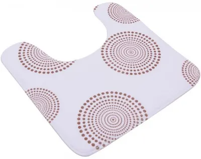 Covoraș de baie Inter Ceramic - Coral fleece, 50 x 50 cm, alb
