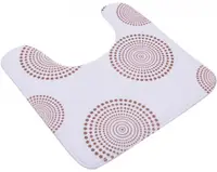 Covoraș de baie Inter Ceramic - Coral fleece, 50 x 50 cm, alb