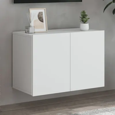 vidaXL Comodă TV de perete, alb, 60x30x41 cm