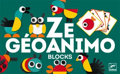 Constructor din lemn Djeco - Animale