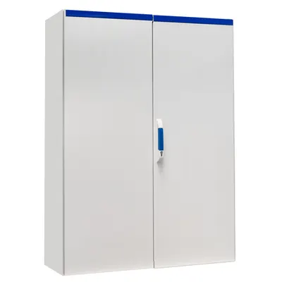 Dulap compact cu doua usi, 1600x1200x400mm, RAL 7035