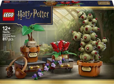 Constructor LEGO Harry Potter - Plante pentru ora de Herbologie de la Hogwarts(76474)