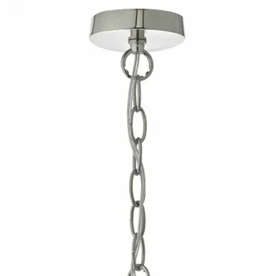 Lampa suspendata Tamara Pendant Satin Nickel & Ribbed Glass