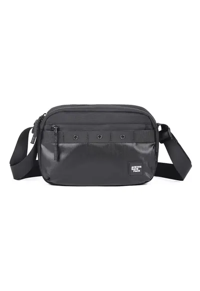 Geanta crossbody unisex din material textil - Negru