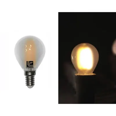 Bec sferic mat cu LED COG E14 6W (≈72w) lumina rece 720lm L 76mm