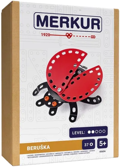 Constructor de metal Merkur - Buburuza, 37 piese
