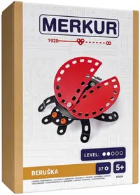 Constructor de metal Merkur - Buburuza, 37 piese
