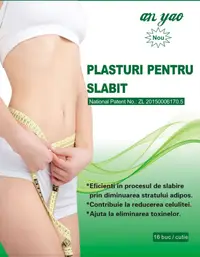Plasture pentru slabit 7.5 x 7.5cm, 16 bucati, Naturalia Diet