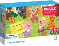 Puzzle pentru copii DoDo din 30 piese - Cei trei purceluși