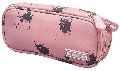 Penar școlar Erich Krause - Spots On Pink, 1 fermoar