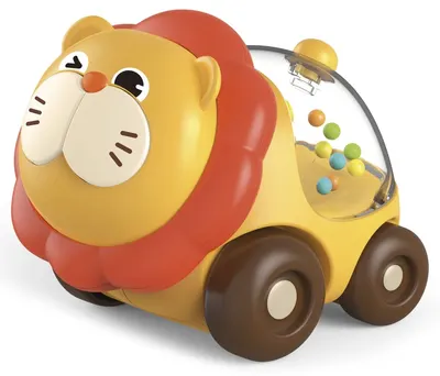 Jucărie educațională 2 în 1 Lisciani Giochi Carotina Baby - Leu Mașină & Logică