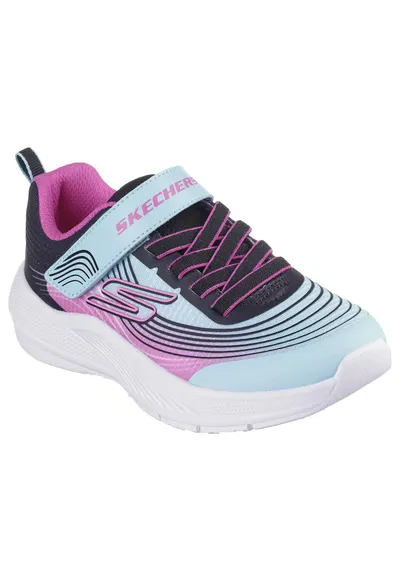 Pantofi copii fete sport Microspec Advance 303575L-AQUA/PURPLE - Albastru