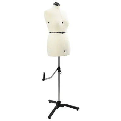 vidaXL Formă Rochie Ajustabilă pentru Femei Crem m Catifea