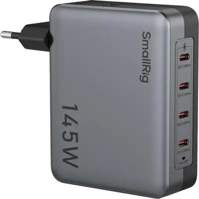 Încărcător SmallRig - 4 ports USB-C, 145W, gri
