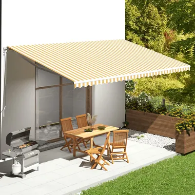 Gossi panza de rezerva copertina, galben si alb, 6x3,5 m