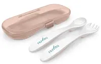 Set furculiță și lingură în cutie Nuvita - English Rose