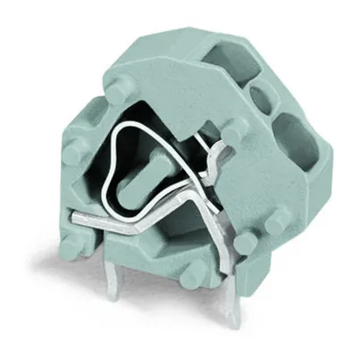 Stackable PCB terminal block; 4 mm²; Pin spacing 5 mm; 1-pole; suitable for Ex-e applications; CAGE CLAMP®; 4,00 mm²; light gray