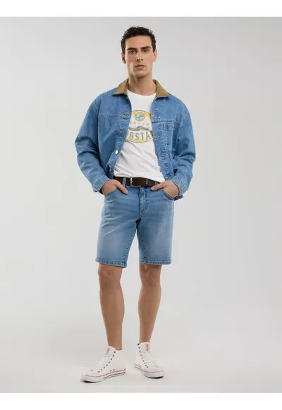 Tricou din bumbac cu logo Stelian
