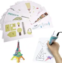 RESIGILAT - Creion pentru Desenat In Spatiu 3D, Pentru Incepatori, Cu Afisaj Si Filamente Multicolore
