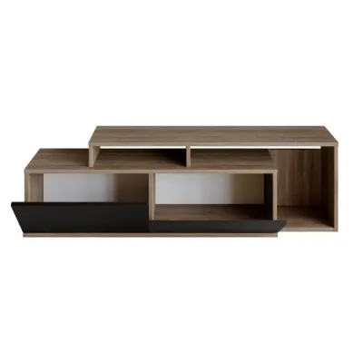 Comoda TV NEXERA, nuc + negru, 149,8x35,3x42,9 cm