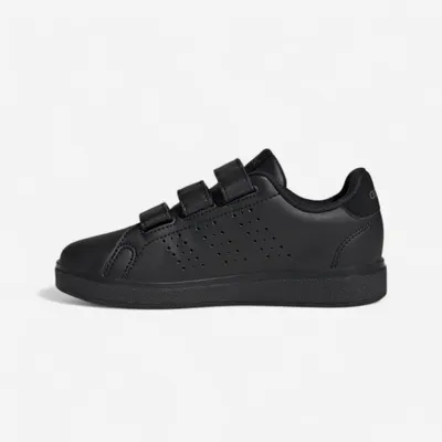 Încălțăminte cu benzi cu arici Educație fizică ADIDAS Advantage Negru Copii