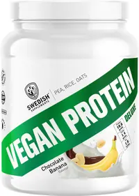 Vegan Protein Deluxe, ciocolată cu banană, 750 g, Swedish Supplements