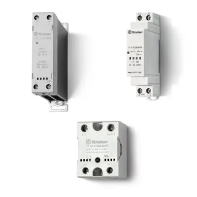 Releu electronic modular (SSR) - 24 V, 24...277 V AC, 15 A la ieșire, Aleatorie, 1 ND, carcasa modulara (plastic sau radiator/plastic) montare pe șina, C.C., “Relay style” (input and output on opposite sides)