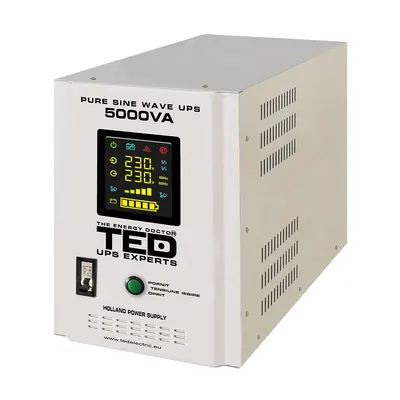 UPS pentru centrala termica TED001689, Runtime extins cu 2 acumulatori (neinclusi), 5000VA, 3500W