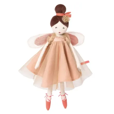 Papusa textila zana 45 cm, moulin roty