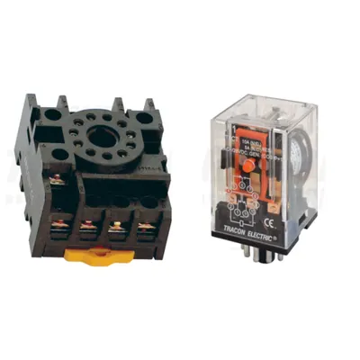 Pachet Soclu Releu PF11-3A si Releu Industrial RM11 48DC