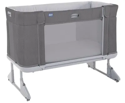 Pătuț pentru bebeluși Chicco - Next 2 Me Forever, Moon Grey