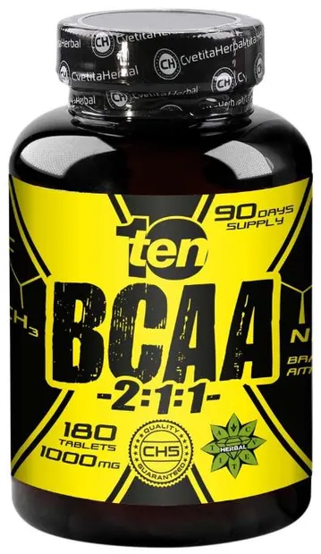 10/ten BCAA 2:1:1, 180 tablete, Cvetita Herbal