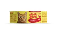 Conserva pentru pisici Miau Miau Mousse cu vita 80 gr