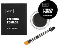 Wibo Pomadă impermeabilă pentru sprâncene, cu perie, Black Brown, 3.5 g