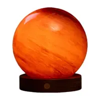 Decorațiune luminoasă maro închis cu USB ø 12 cm Sand Storm – Gingko