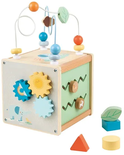 Cub didactic din lemn Lelin - Pădure magică