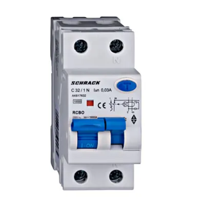 Intreruptor automat+dif.1+N, AMPARO 10kA, C 32A, 30mA, Tip A