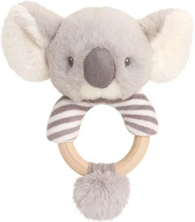 Zornaitoare pentru bebelusi Keel Toys Keeleco - Koala, inel, 14 cm