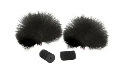 Rycote protectie blana neagra pentru lavaliera dubla - Default Title